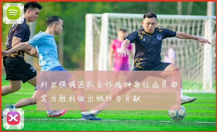 科尔强调团队合作精神每位成员都需为胜利做出牺牲与贡献